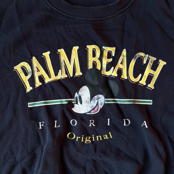 Navy crew neck sweater SZ M Disney - Picture 5 of 7